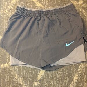 Nike Dri-FIT Light Gray Running Shorts